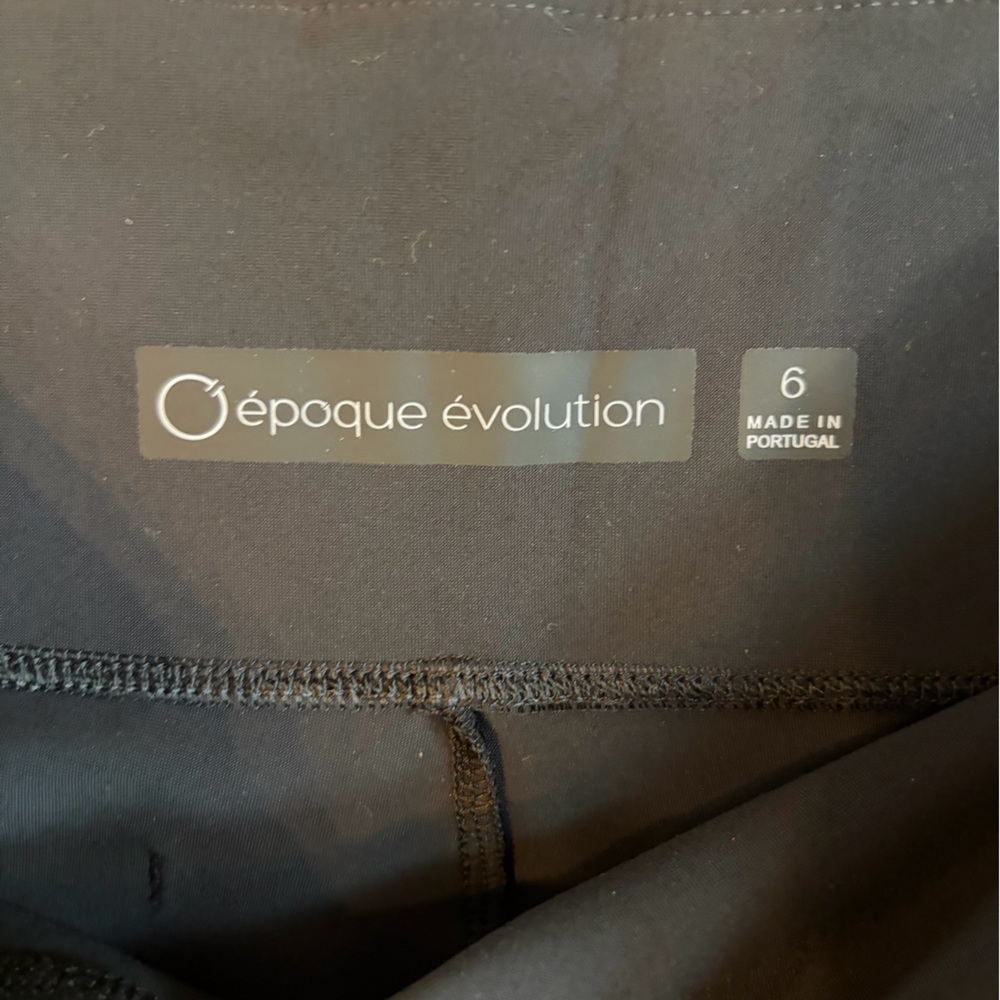 Epoque Evolution Black Jet Set Split Hem Pants Si… - image 5